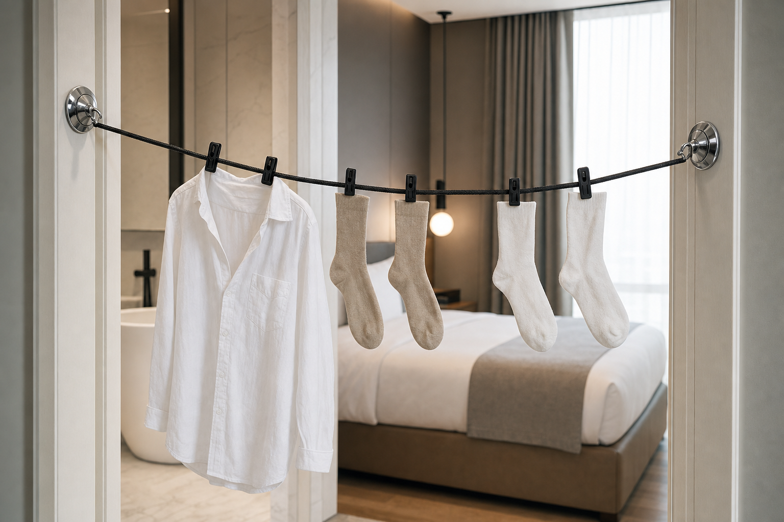 Travel Wash Bungee Clothesline™