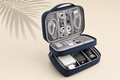 Travel Wash Cable Organiser navy open
