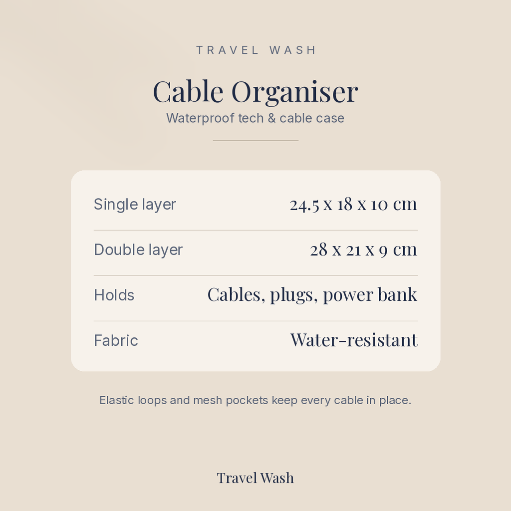 Cable Organiser measurements