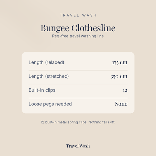 Bungee Clothesline measurements