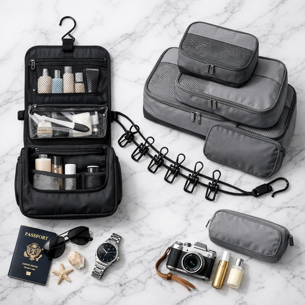 Travel Wash Kit™ — Bag + Clothesline + Cubes